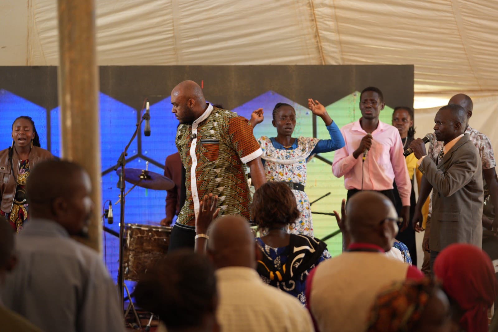 Leaders and community members gathered during IHA's Kenya field journey